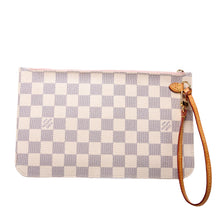 Load image into Gallery viewer, Louis Vuitton Pochette Only Neverfull Damier Azur Clutch White
