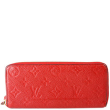 Load image into Gallery viewer, Louis Vuitton Clemence Monogram Empreinte Leather Wallet Red

