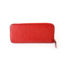 Load image into Gallery viewer, Louis Vuitton Clemence Monogram Empreinte Leather Wallet Red
