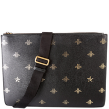 Load image into Gallery viewer, Gucci Bee Star Leather Messenger Bag Black
