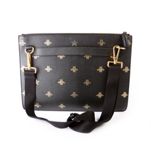 Load image into Gallery viewer, Gucci Bee Star Leather Messenger Bag Black

