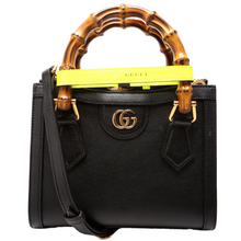 Load image into Gallery viewer, Gucci Diana Leather Mini Tote Bag Black
