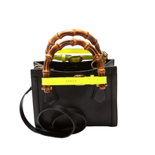 Load image into Gallery viewer, Gucci Diana Leather Mini Tote Bag Black

