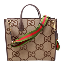 Load image into Gallery viewer, Gucci Jumbo GG Canvas Tote Bag Beige
