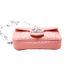 Load image into Gallery viewer, Gucci Marmont Rhinestone Moire Mini Belt Bag Pink
