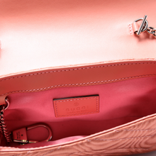 Load image into Gallery viewer, Gucci Marmont Rhinestone Moire Mini Belt Bag Pink
