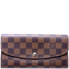 Load image into Gallery viewer, Louis Vuitton Emilie Wallet Damier Ebene Wallet Brown
