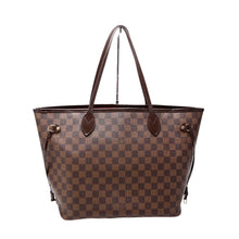 Load image into Gallery viewer, Louis Vuitton Neverfull MM Damier Ebene Canvas Shoulder Bag Brown
