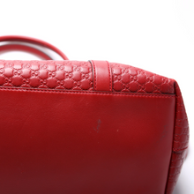 Load image into Gallery viewer, Gucci Margaux Micro Guccissima leather Satchel Bag Red

