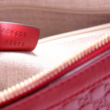 Load image into Gallery viewer, Gucci Margaux Micro Guccissima leather Satchel Bag Red
