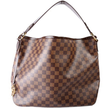 Load image into Gallery viewer, Louis Vuitton Delightful MM Damier Ebene Hobo Bag Brown
