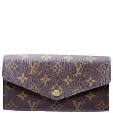 Load image into Gallery viewer, Louis Vuitton Sarah Monogram Canvas Wallet Brown
