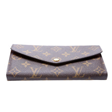 Load image into Gallery viewer, Louis Vuitton Sarah Monogram Canvas Wallet Brown
