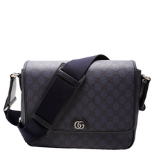Load image into Gallery viewer, Gucci GG Supreme Ophidia Medium Messenger Bag Navy
