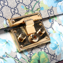 Load image into Gallery viewer, Gucci Padlock GG Supreme Canvas Blooms Shoulder Bag Multicolor
