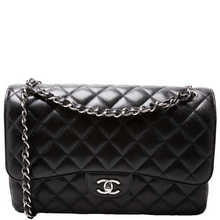 Load image into Gallery viewer, Chanel Classic Flap Jumbo Caviar RFID Shoulder Bag  Black
