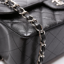 Load image into Gallery viewer, Chanel Classic Flap Jumbo Caviar RFID Shoulder Bag  Black

