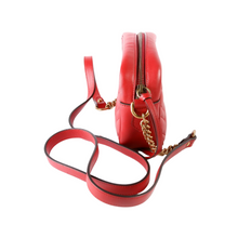 Load image into Gallery viewer, Gucci Marmont leather Mini Camera Bag Red
