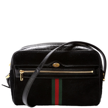 Load image into Gallery viewer, Gucci Ophidia Suede Leather Small Crossbody Bag Black
