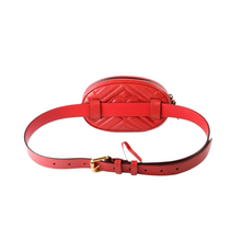 Load image into Gallery viewer, Gucci GG Marmont Leather Belt Bag Red

