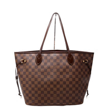 Load image into Gallery viewer, Louis Vuitton Neverfull MM Damier Ebene Canvas Shoulder Bag Brown
