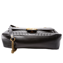 Load image into Gallery viewer, Gucci Marmont Leather Large Shoulder Bag Black
