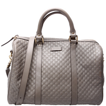 Load image into Gallery viewer, Gucci Guccissima Leather Boston Bag Grey
