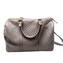Load image into Gallery viewer, Gucci Guccissima Leather Boston Bag Grey
