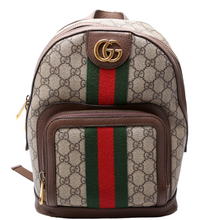 Load image into Gallery viewer, Gucci Ophidia GG Supreme Coated Canvas Small Backpack Bag Brown
