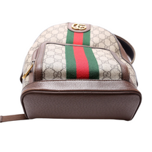 Load image into Gallery viewer, Gucci Ophidia GG Supreme Coated Canvas Small Backpack Bag Brown
