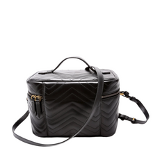 Load image into Gallery viewer, Gucci Marmont Leather Cosmetic Bag Large Black
