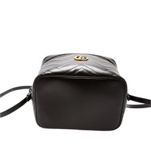 Load image into Gallery viewer, Gucci Marmont Leather Cosmetic Bag Large Black
