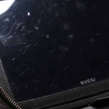 Load image into Gallery viewer, Gucci Marmont Leather Cosmetic Bag Large Black
