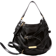 Load image into Gallery viewer, Burberry Bridle Dutton Lambskin Leather Shoulder Bag Black
