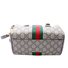 Load image into Gallery viewer, Gucci Ophidia GG Supreme Coated Canvas Mini Top Handle Bag Brown
