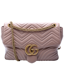 Load image into Gallery viewer, Gucci Marmont Leather Large Shoulder Bag Pink
