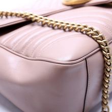Load image into Gallery viewer, Gucci Marmont Leather Large Shoulder Bag Pink
