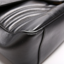 Load image into Gallery viewer, Gucci Maront Leather Top Handle Bag Black
