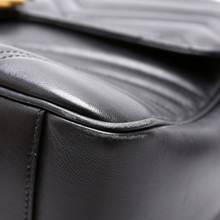 Load image into Gallery viewer, Gucci Maront Leather Top Handle Bag Black
