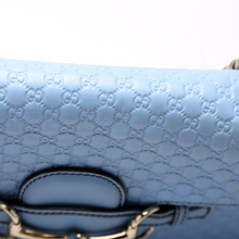 Load image into Gallery viewer, Gucci Microguccissima Leather Medium Emily Chain Shoulder Bag Blue
