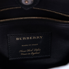 Load image into Gallery viewer, Burberry Banner Medium Leather Tote Bag Black
