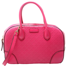 Load image into Gallery viewer, Gucci Diamante Leather Satchel Bag Pink
