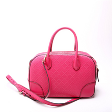 Load image into Gallery viewer, Gucci Diamante Leather Satchel Bag Pink
