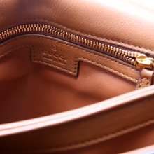 Load image into Gallery viewer, Gucci GG Supreme Blondie Leather Medium Top Handle Bag Brown
