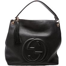 Load image into Gallery viewer, Gucci Soho leather Shoulder Bag Black
