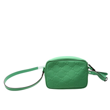 Load image into Gallery viewer, Gucci GG Rubber Effect Leather Small Crossbody Bag Green
