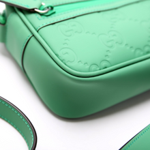 Load image into Gallery viewer, Gucci GG Rubber Effect Leather Small Crossbody Bag Green
