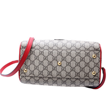 Load image into Gallery viewer, Gucci GG Supreme Canvas Kingsnake Embellished Boston Bag Beige

