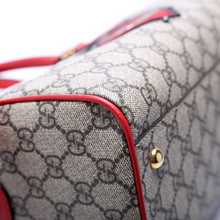 Load image into Gallery viewer, Gucci GG Supreme Canvas Kingsnake Embellished Boston Bag Beige

