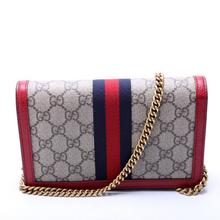Load image into Gallery viewer, Gucci Queen Margaret Supreme Coated Canvas Chain Wallet Beige
